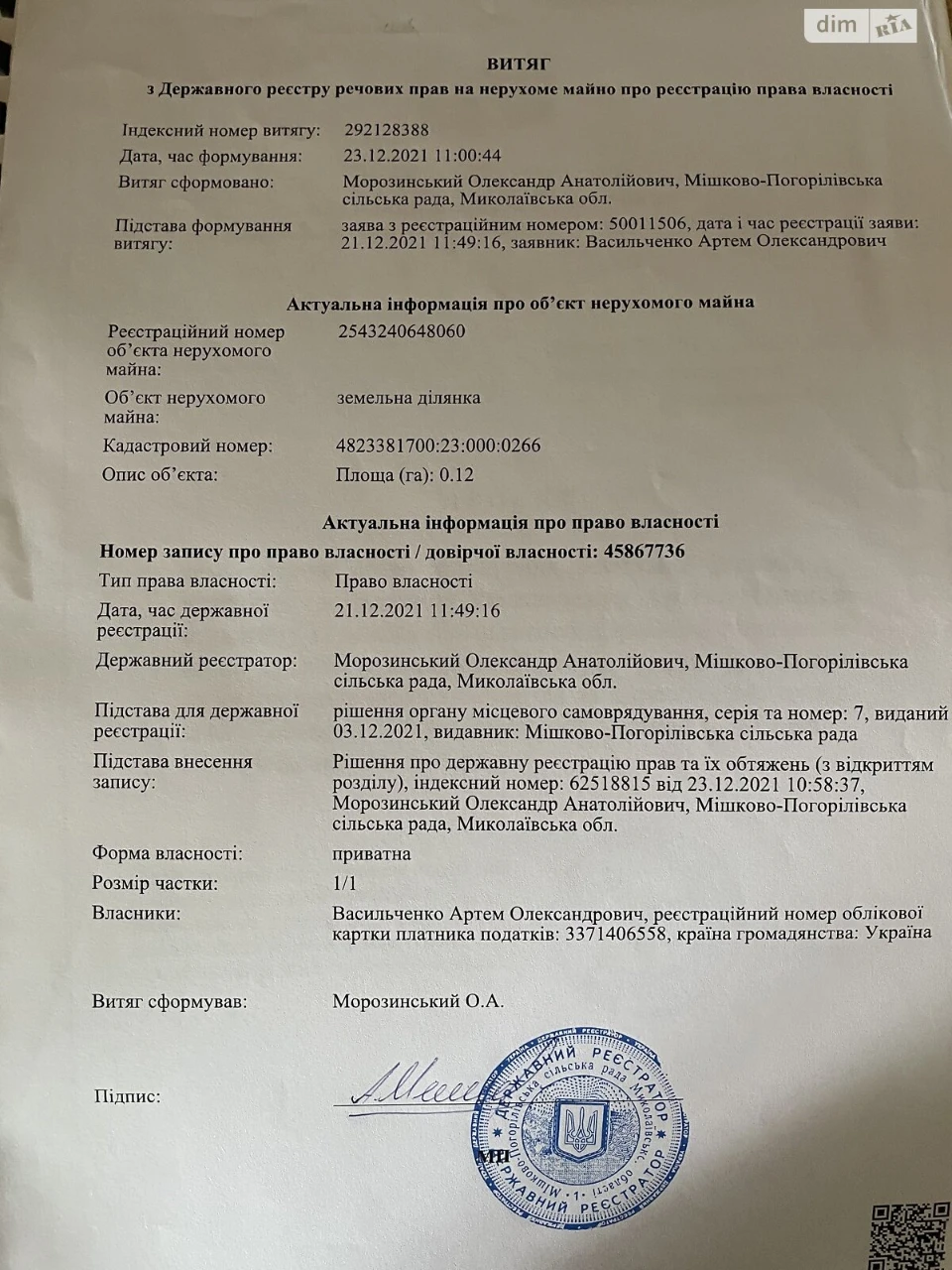 Продаж Земля сільськогосподарського призначення