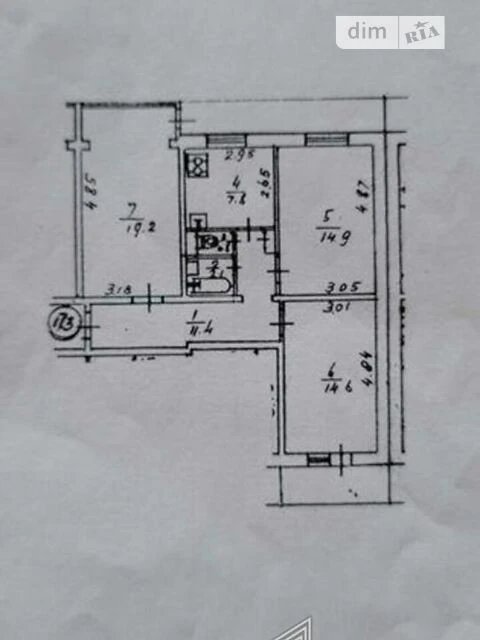 Sale of 3-room apartment 75 sq. m on Vasylkivska Street 8 • ID 345