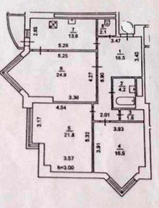 apartment 102.4m + parking 25m2 Bulvarno-Kudryavska 11a Zolo