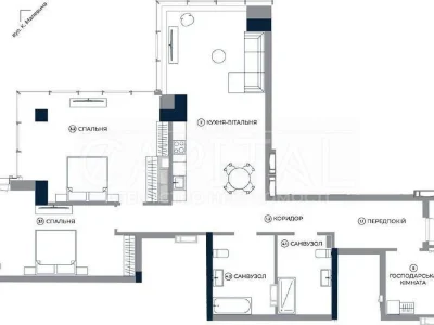 Продажа 2к квартиры 111 кв. м по ул. Антоновича 136-138 • ID