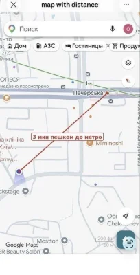 Two-room apartment near Pecherska metro station
