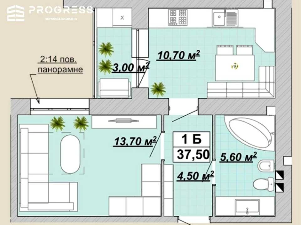 Квартира. Ивано-Франковск, Княгинин ул., (Дом 18)