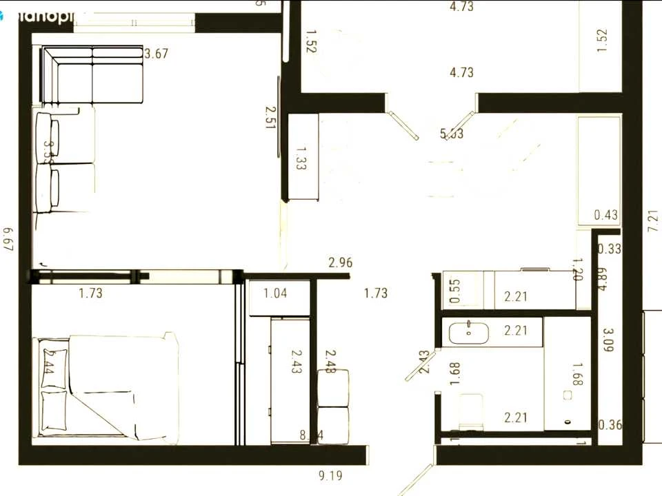Apartment. Kharkiv, Poltava Shlyakh St., 184a k