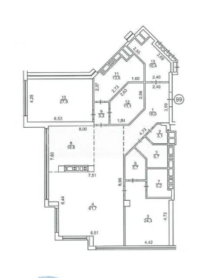 Sale of 4-room apartment 209 sq. m on 11B Ivan Mazepy St. • ID 3