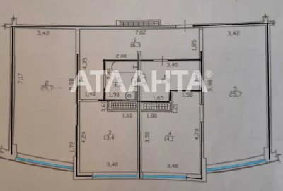 3-room apartment on the middle floor, Zvezdny gorodok, Park Pobed