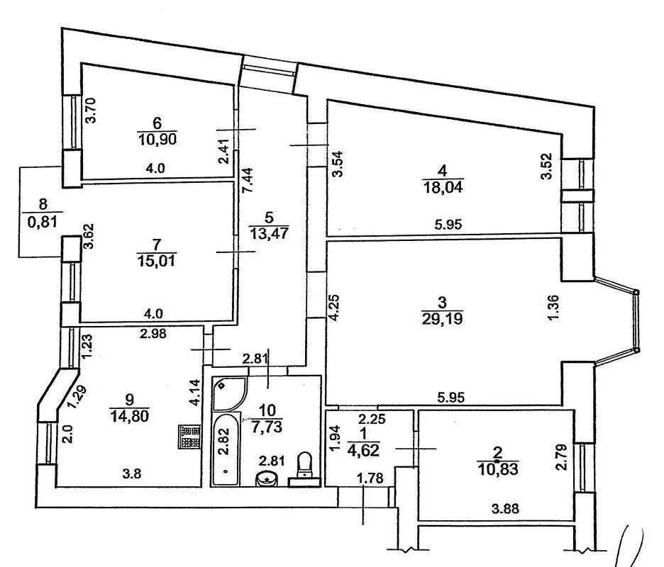 5-room apartment for sale 126 m², Sichovykh Striltsiv St.,