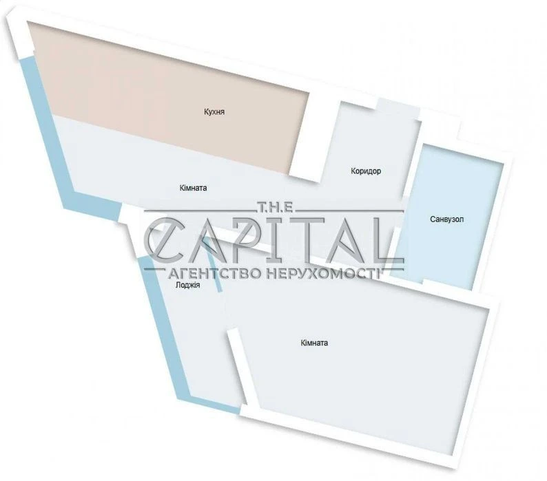 Продаж 1к квартири 54 кв. м на вул. Осокорська 8 • ID 346986