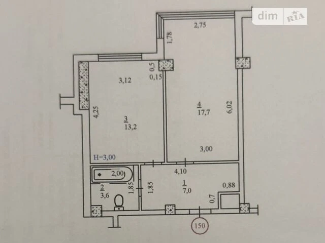 Продаж 1к квартири 41.5 кв. м на вул. Нагірна • ID 34682595