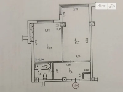 Продаж 1к квартири 41.5 кв. м на вул. Нагірна • ID 34682595