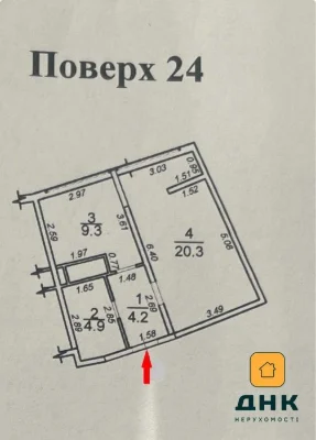 32 Жемчужина, Каманина 38 м² с ремонтом