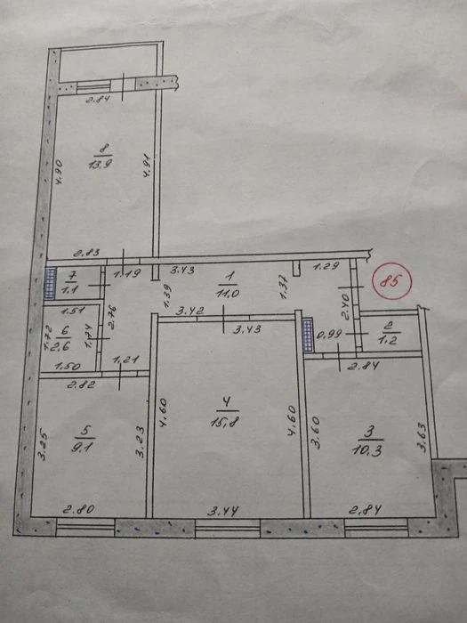 Продам 3 кімнатну квартиру Піски 4й південний