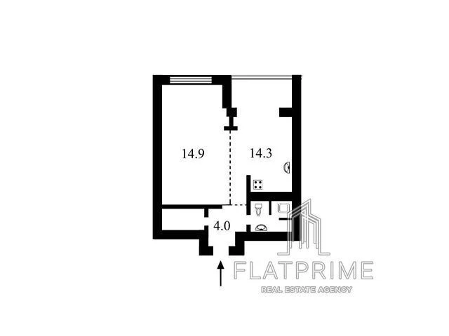 Sale of 1-room apartment 39 sq. m. on Petro Kalnyshevskoho St. 6 •