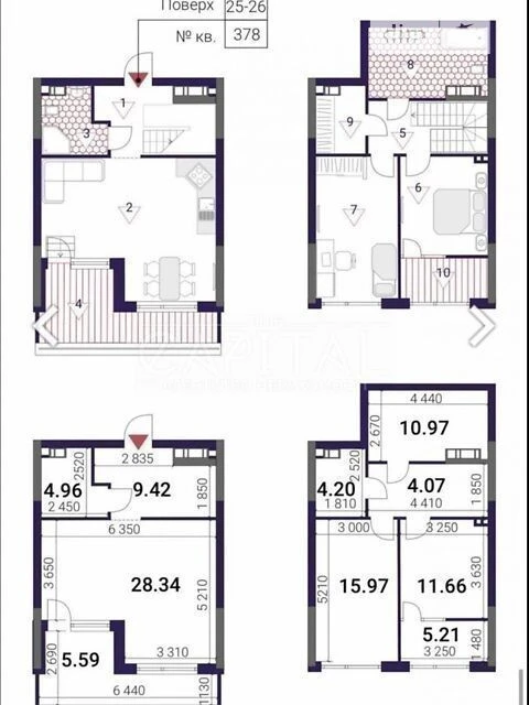 For sale 3-room apartment 100 sq. m on Prychalna Street 8 • ID 346457