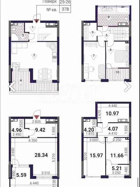 For sale 3-room apartment 100 sq. m on Prychalna Street 8 • ID 346457