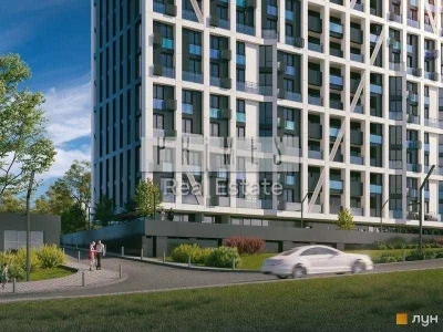 2-room apartment for sale 80m2 Nordica Residence Zaliznychne shosse 45