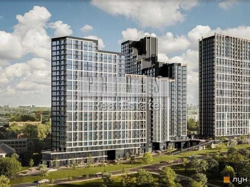 2-room apartment for sale 80m2 Nordica Residence Zaliznychne shosse 45