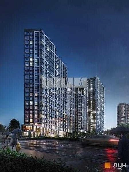 2-room apartment for sale 80m2 Nordica Residence Zaliznychne shosse 45