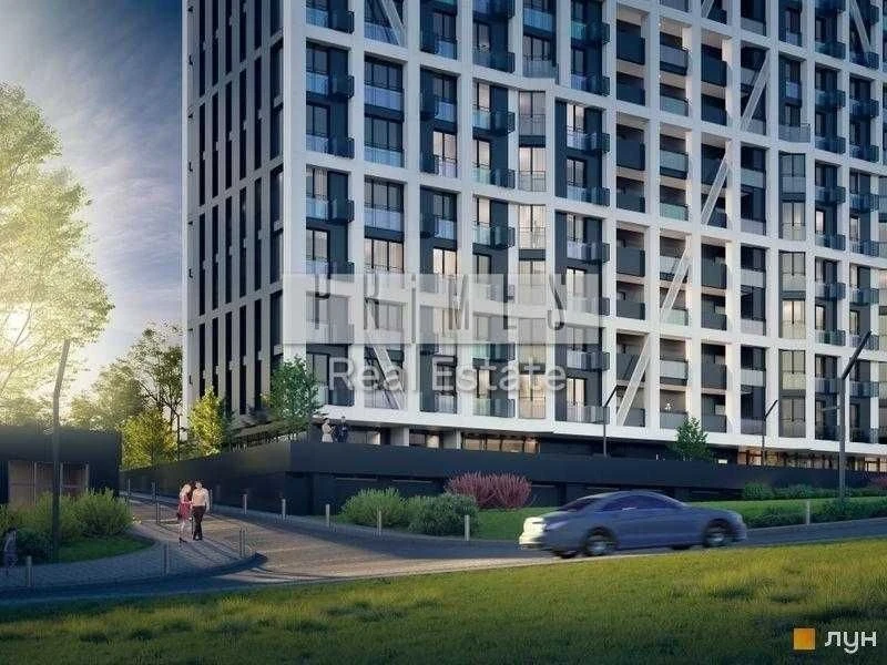 2-room apartment for sale 80m2 Nordica Residence Zaliznychne shosse 45