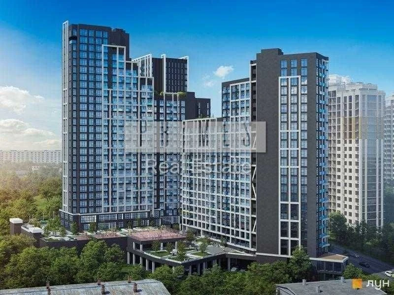 2-room apartment for sale 80m2 Nordica Residence Zaliznychne shosse 45