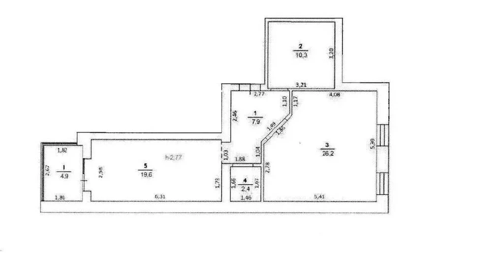 2-кімнатна квартира 72 м², ЖК «Петровський Квартал», ТЕРМІНО