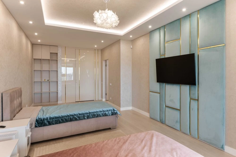 WITHOUT% 2-level apartment with a terrace in the Victory V residential complex, furniture, equipment