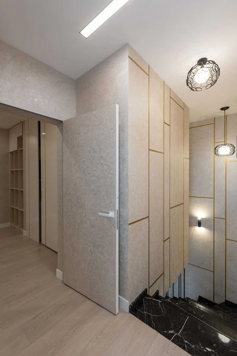 WITHOUT% 2-level apartment with a terrace in the Victory V residential complex, furniture, equipment