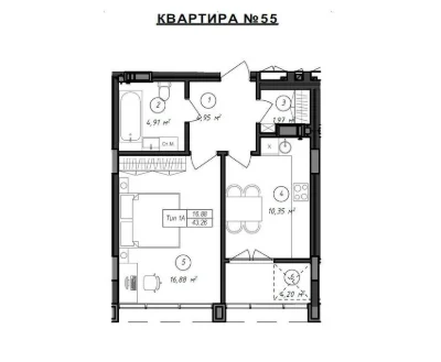 Продаж 1-к квартири в ЖК For Life