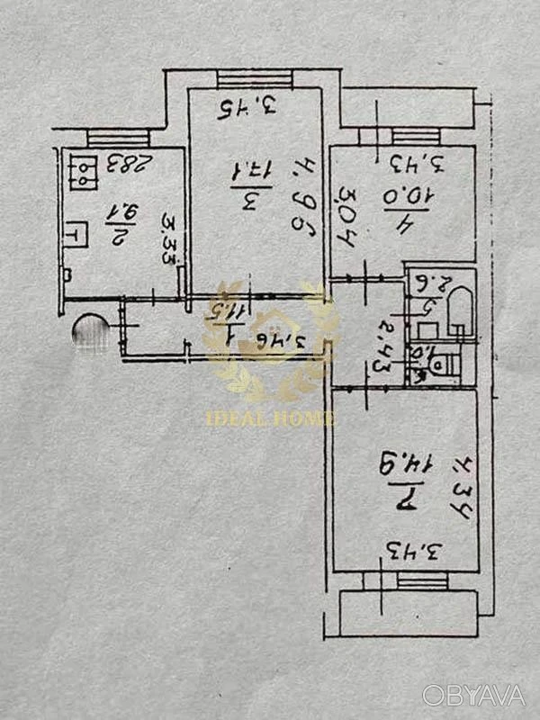 3-room apartment, 69 sq.m.