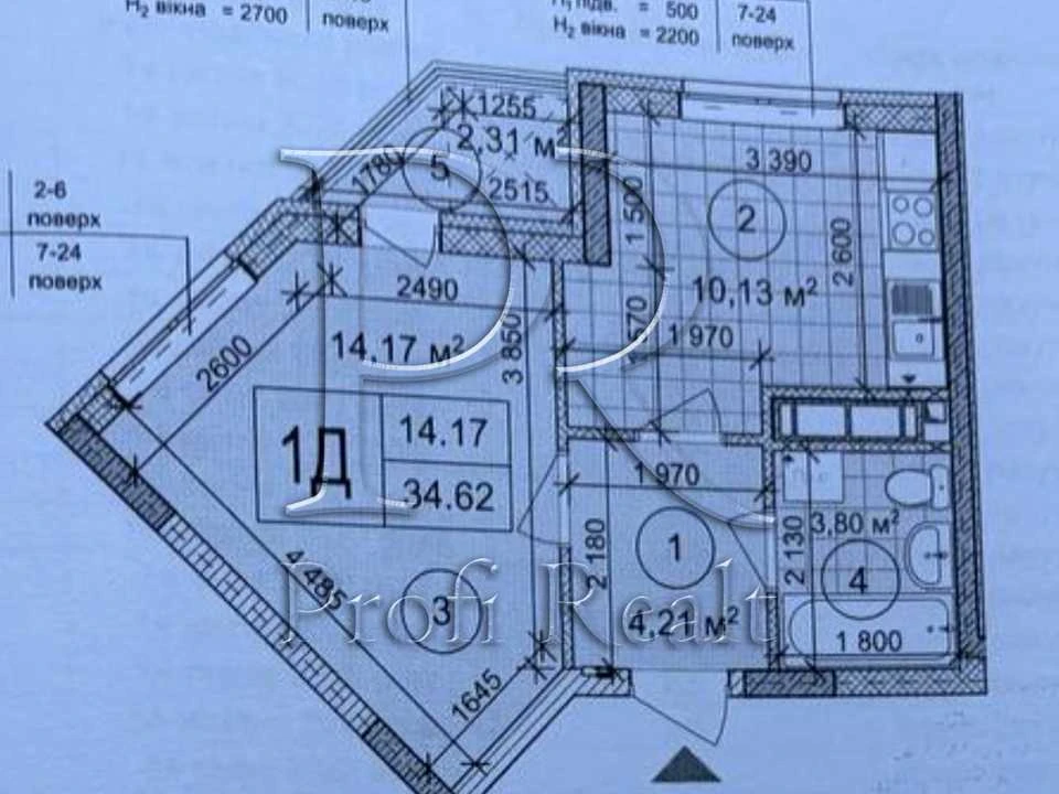 Apartment. Kyiv, Ivan Vyhovsky St. (Marshala Grechka)