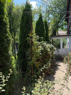 Buy an apartment with a private yard and parking in the center