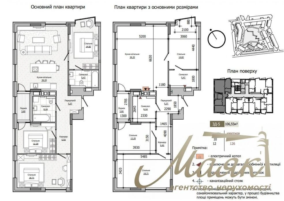 Apartment for sale in Lucky Land residential complex, Berkovetska St., Svyatoshino