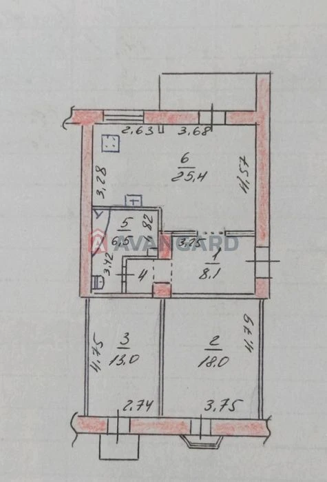 Продаж 3к квартира. Центр БШ