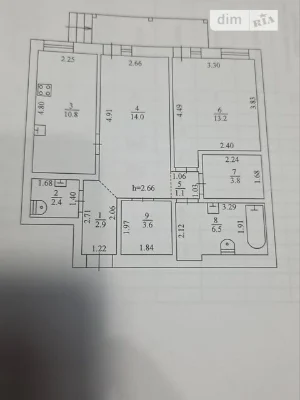 Sale of 2-room apartment 60.1 sq. m. on 32-ha Sadova street (Svyatoshin