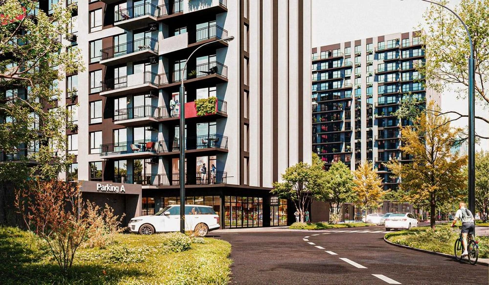 Двухкомнатная квартира с балконом в ЖК Family Plaza 2