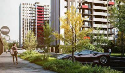 Двухкомнатная квартира с балконом в ЖК Family Plaza 2