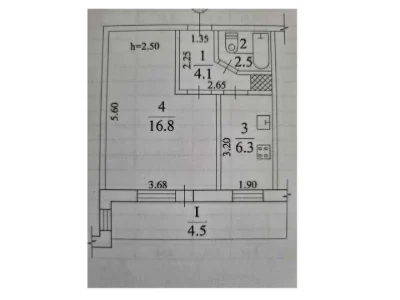 Apartment. Dnipro, Academician Yangelya St.