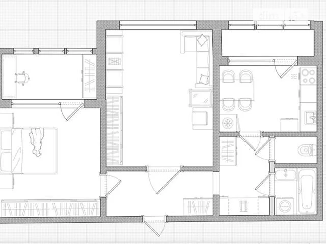 For sale 2-room apartment 56 sq. m. on Vyshnyakivska Street 12A • ID 34
