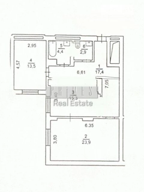 Sale of 2-room apartment 74.4 sq. m. on Dmytrivska St. 69, apt. 27