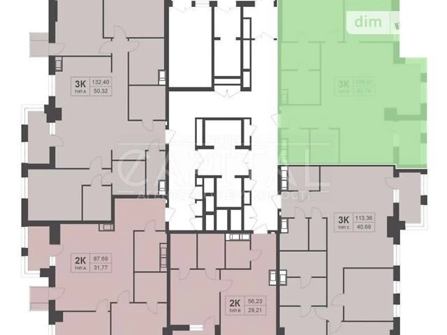 Sale of 3-room apartment 110 sq. m. on Vasylya Tyutyunnyka 39/2 •