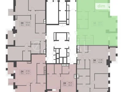 Sale of 3-room apartment 110 sq. m. on Vasylya Tyutyunnyka 39/2 •