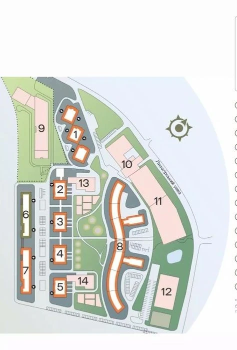 Central Hills residential complex. One-room apartment for sale 36.22 sq m.
