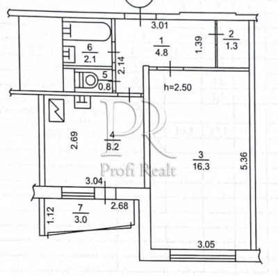 1-room apartment for sale near the metro station Glushkova Avenue 34