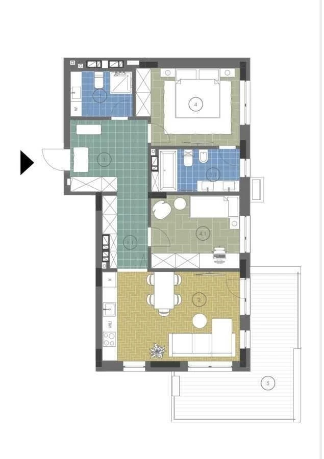 2-room apartment for sale 73 m², Beresteysky, 139