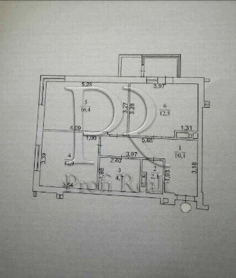 2-room apartment 61 m² for sale, 12, Ivan Vyhovskogo str