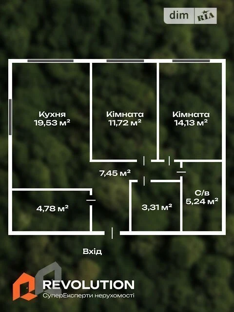 Sale of 2-room apartment 66.16 sq. m. on Oleksandra Olesia St. 23A