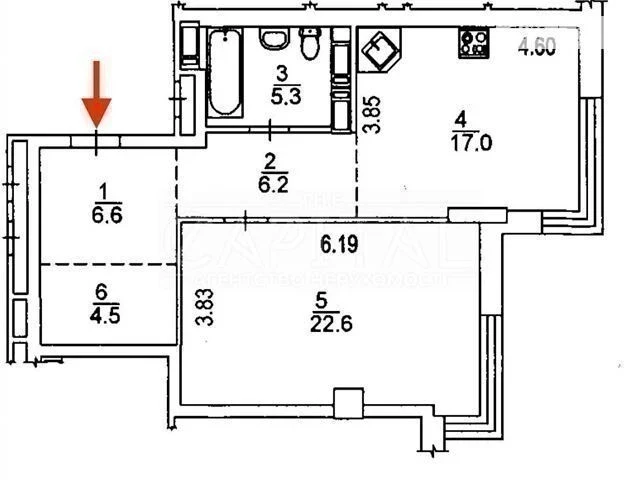 Продаж 2к квартири 62 кв. м на вул. Трускавецька 10 • ID 346