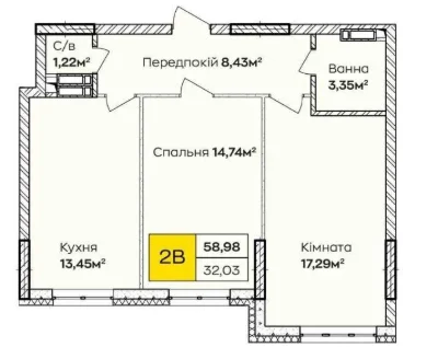 Ready 2-room apartment in Kyiv. You can buy and start renovating