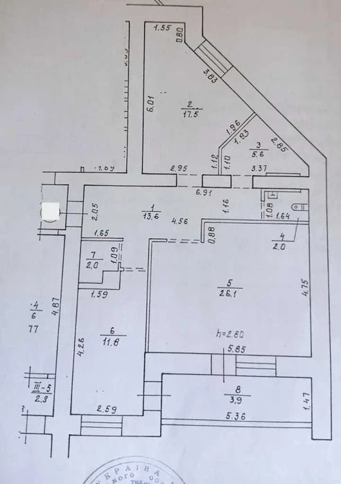 Продам просторную 2-к квартиру Уральская Национальной гварды