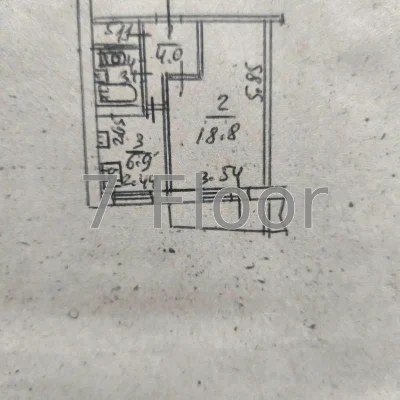 1-room apartment Chervonaya Kalina, Mayakovsky station, Pocha