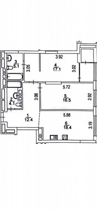 2-room apartment for sale in Varshavskyi 3 residential complex, 17 Oleksandra Olesia St.